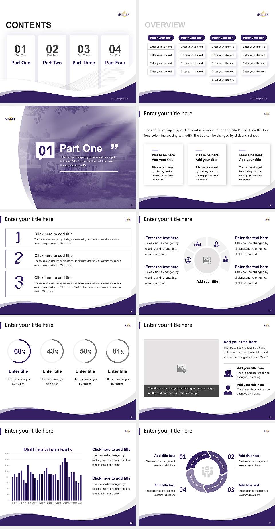 Summit Christian College Lecture Sharing and Networking Event PPT Template4:3 ratio PPT effect preview image2