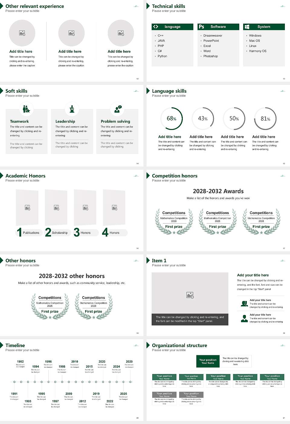 State University of New York at Morrisville Resume PPT Template16:9 ratio PPT effect preview image3