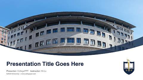 Suffolk University Course/Courseware Creation PPT Template
