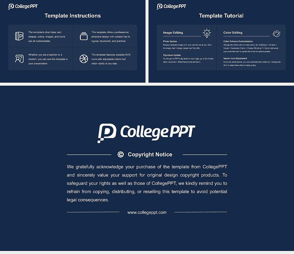 Suffolk University Course/Courseware Creation PPT Template16:9 ratio PPT effect preview image5