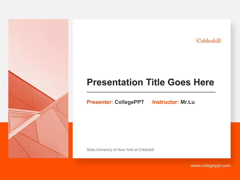 State University of New York at Cobleskill General Purpose PPT Template4:3 ratio PPT effect preview image6