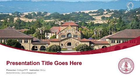 Stanford University Course/Courseware Creation PPT Template