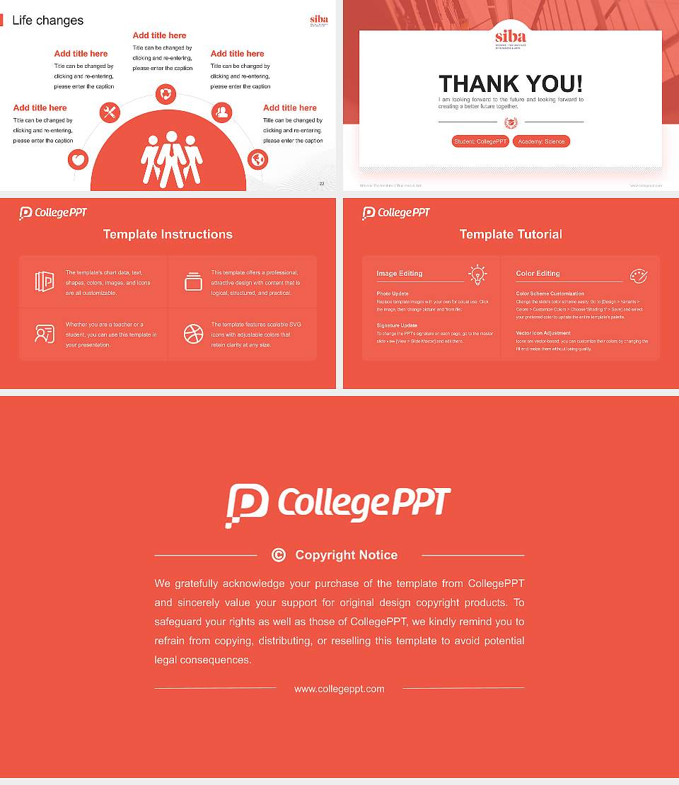 Stevens-The Institute of Business & Arts National Scholarship Defense PPT Template16:9 ratio PPT effect preview image4