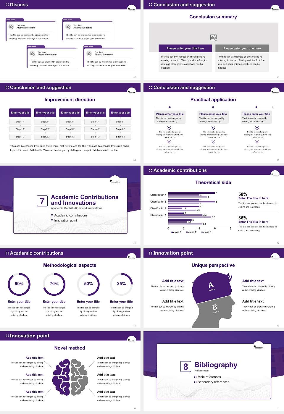 State University of New York at Purchase Graduation Thesis Defense PPT Template16:9 ratio PPT effect preview image6