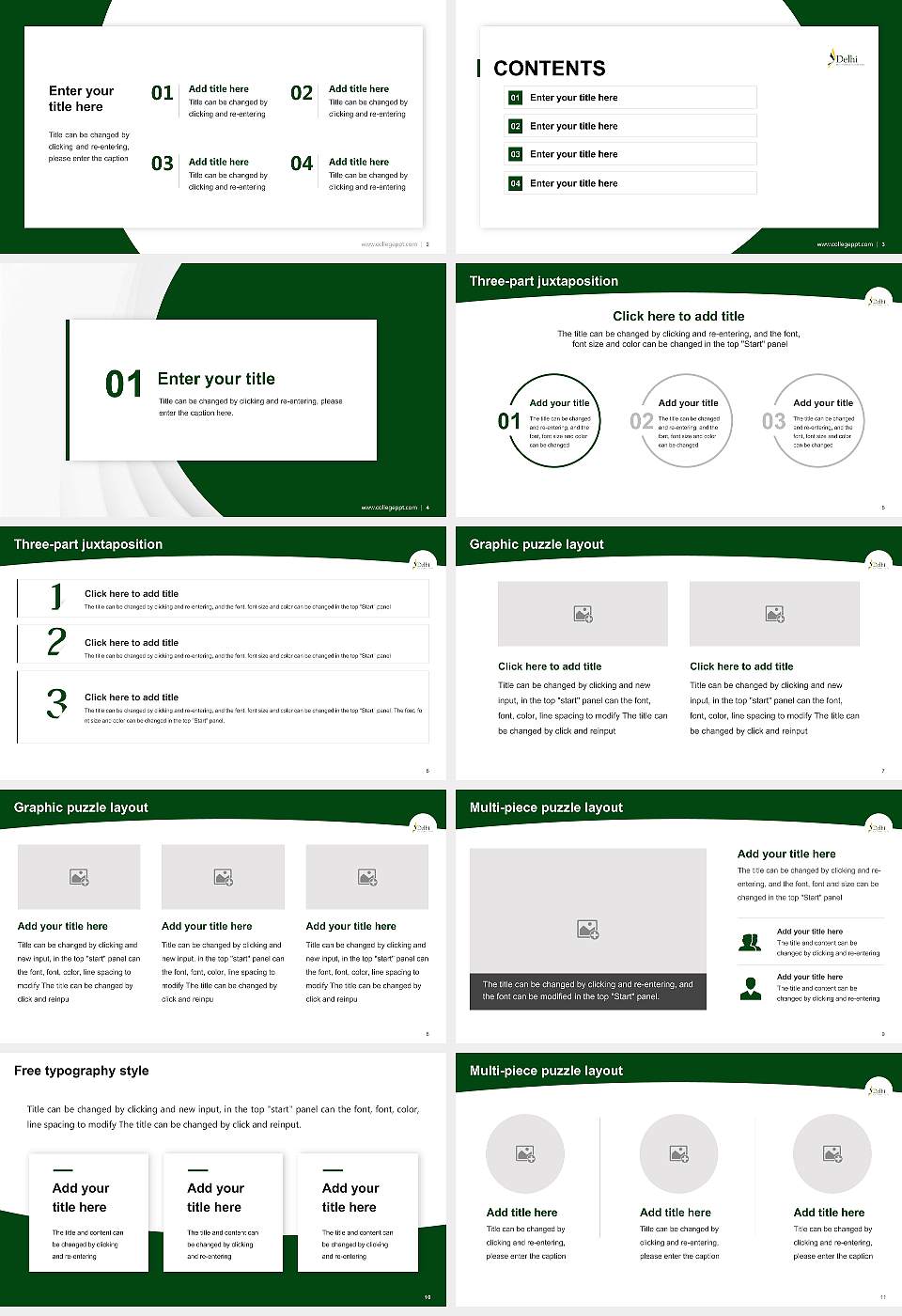 State University of New York at Delhi Academic Presentation/Research Findings Report PPT Template16:9 ratio PPT effect preview image2