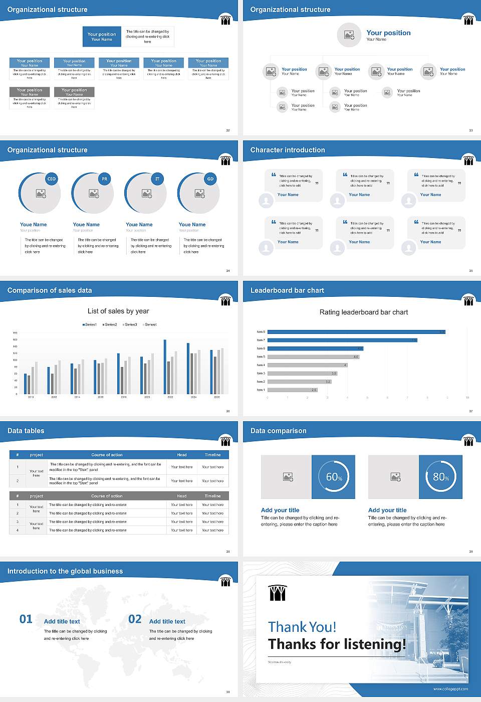 Stockton University Academic Presentation/Research Findings Report PPT Template16:9 ratio PPT effect preview image4