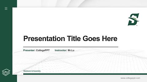 Stetson University Thesis Proposal/Graduation Defense PPT Template