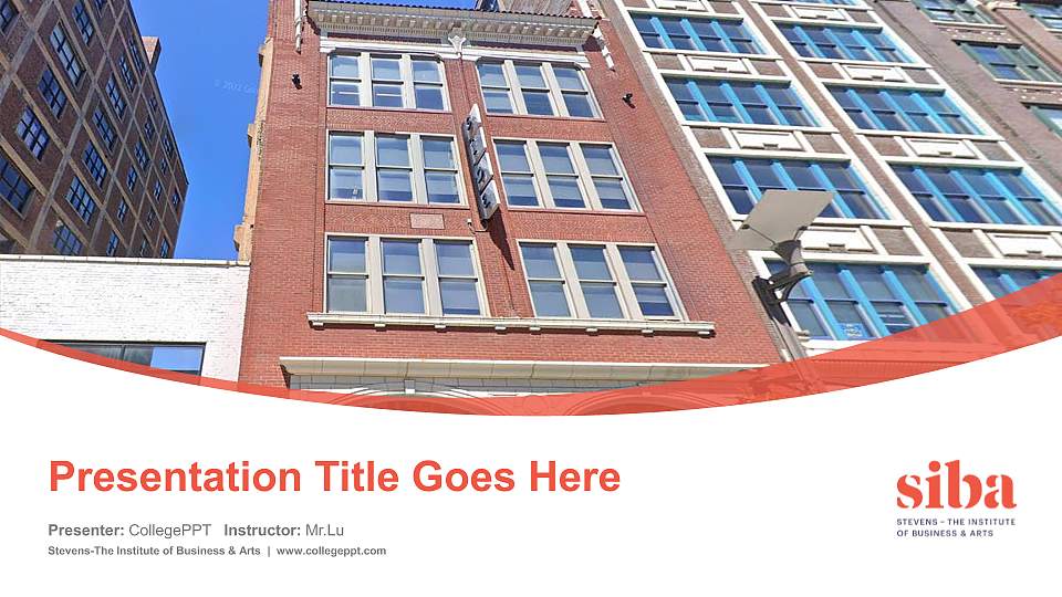 Stevens-The Institute of Business & Arts Course/Courseware Creation PPT Template16:9 ratio PPT effect preview image