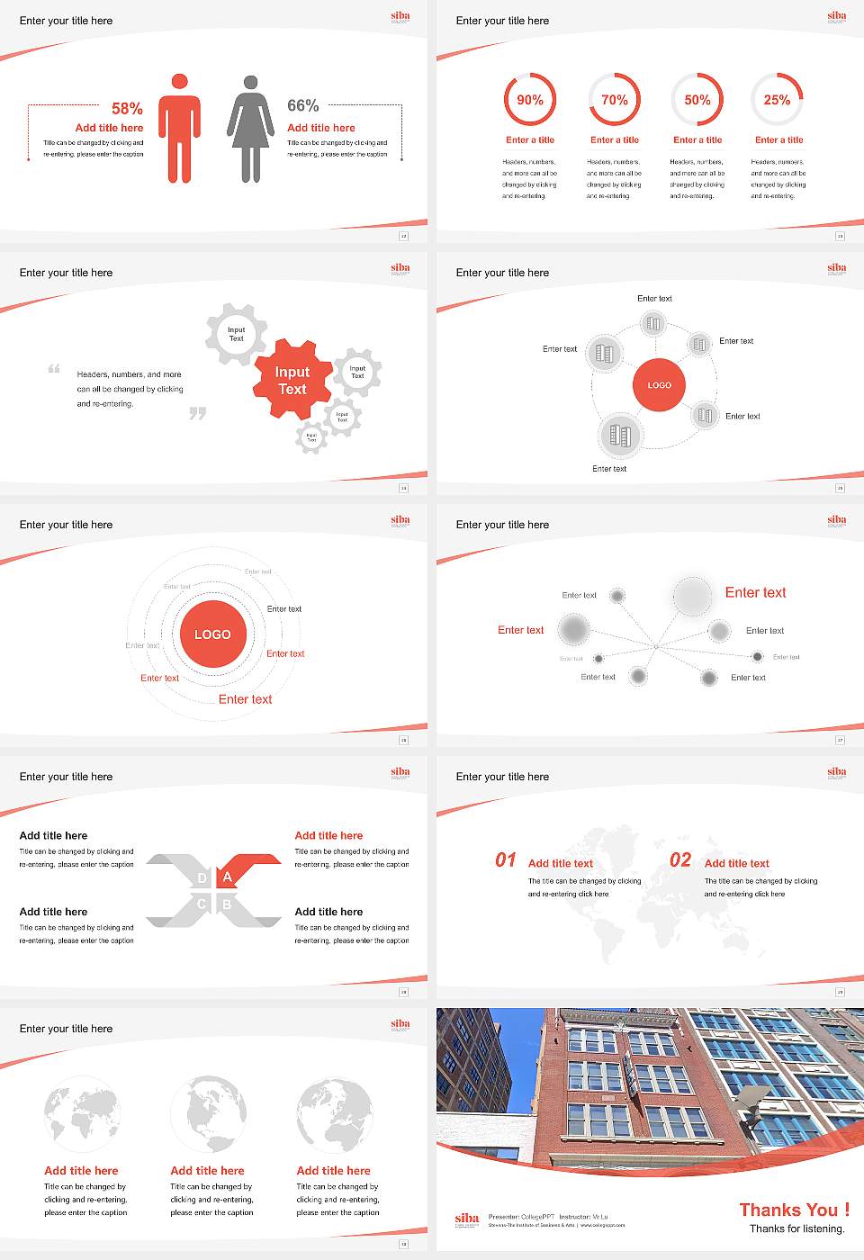 Stevens-The Institute of Business & Arts Course/Courseware Creation PPT Template16:9 ratio PPT effect preview image4