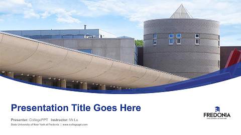 State University of New York at Fredonia Course/Courseware Creation PPT Template
