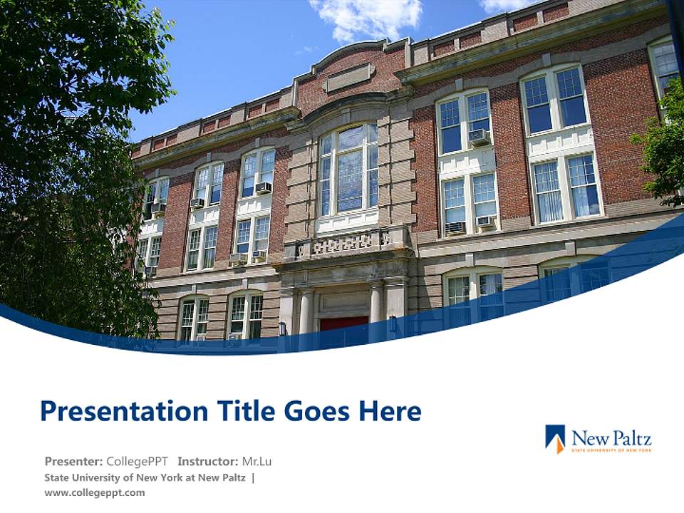 State University of New York at New Paltz Course/Courseware Creation PPT Template4:3 ratio PPT effect preview image5