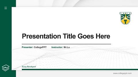 Suny Brockport Thesis Proposal/Graduation Defense PPT Template