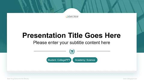 Starr King School for the Ministry National Scholarship Defense PPT Template