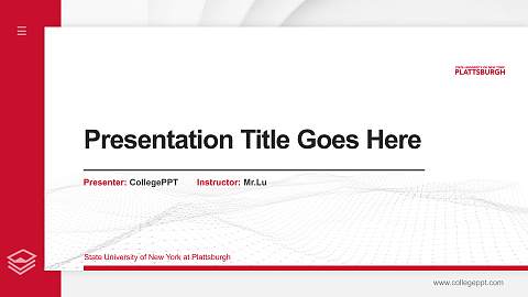 State University of New York at Plattsburgh Thesis Proposal/Graduation Defense PPT Template