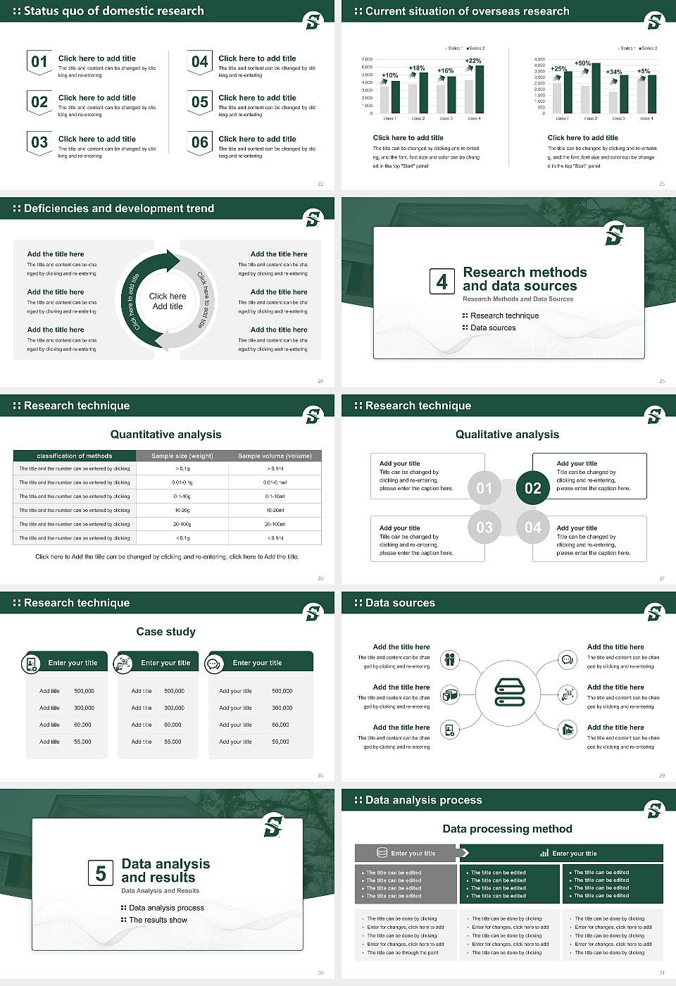 Stetson University Graduation Thesis Defense PPT Template16:9 ratio PPT effect preview image4