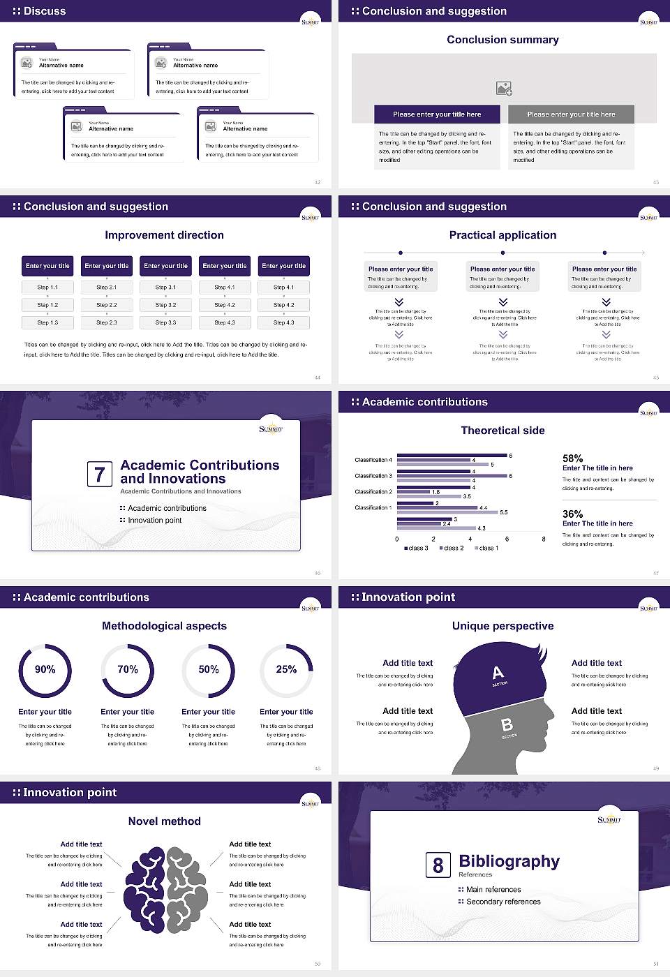 Summit Christian College Graduation Thesis Defense PPT Template16:9 ratio PPT effect preview image6