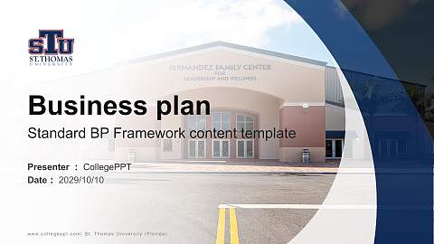 St. Thomas University (Florida) Competition/Entrepreneurship Contest PPT Template