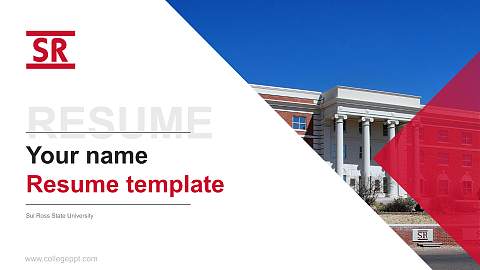 Sul Ross State University Resume PPT Template