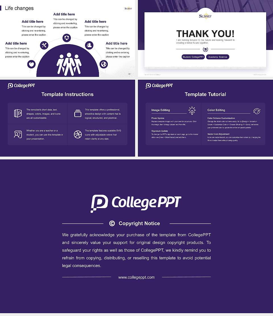 Summit Christian College National Scholarship Defense PPT Template16:9 ratio PPT effect preview image4