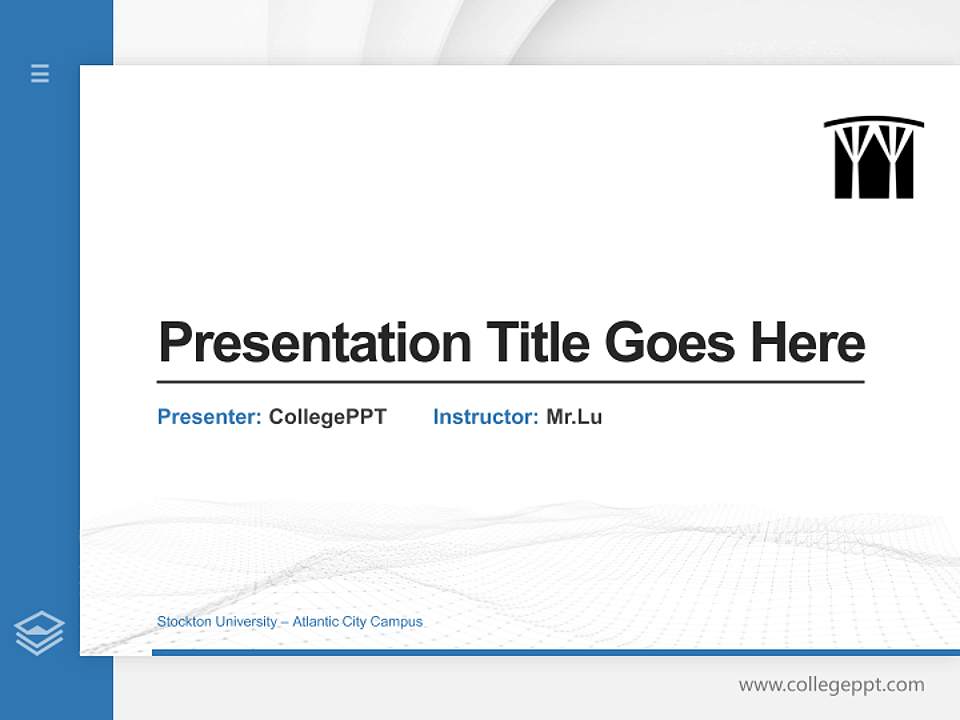 Stockton University – Atlantic City Campus Thesis Proposal/Graduation Defense PPT Template4:3 ratio PPT effect preview image5