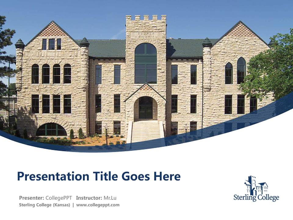 Sterling College (Kansas) Course/Courseware Creation PPT Template4:3 ratio PPT effect preview image5