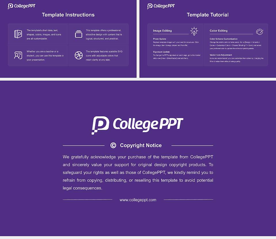 Stonehill College Course/Courseware Creation PPT Template16:9 ratio PPT effect preview image5