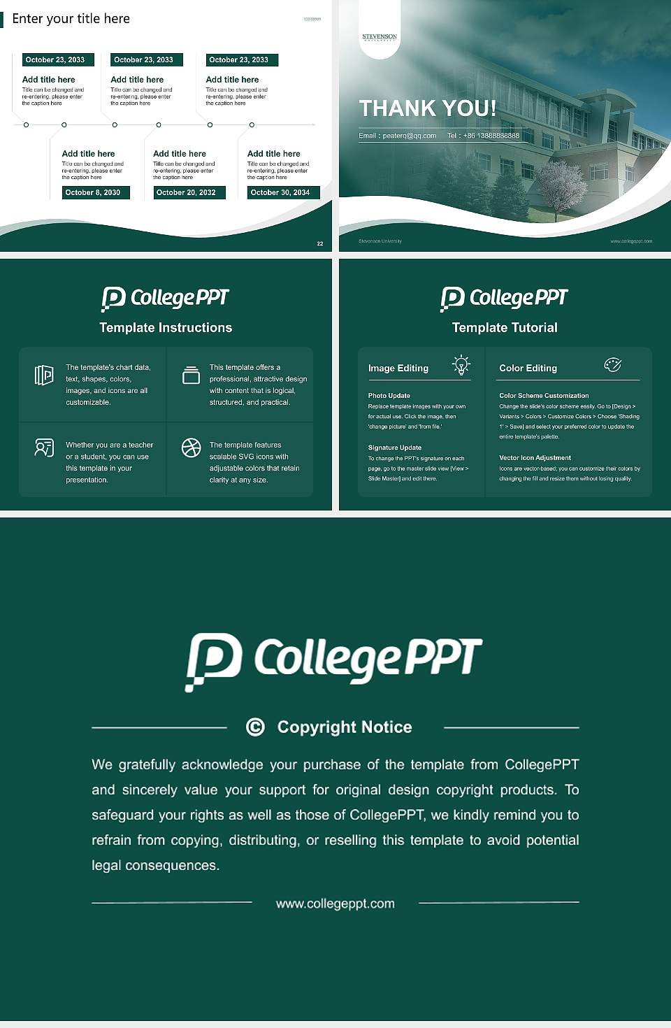Stevenson University Lecture Sharing and Networking Event PPT Template4:3 ratio PPT effect preview image4