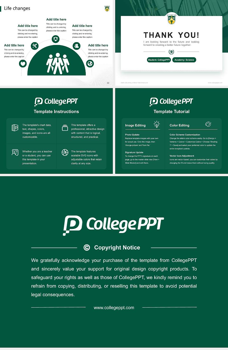 State University of New York Brockport National Scholarship Defense PPT Template4:3 ratio PPT effect preview image4