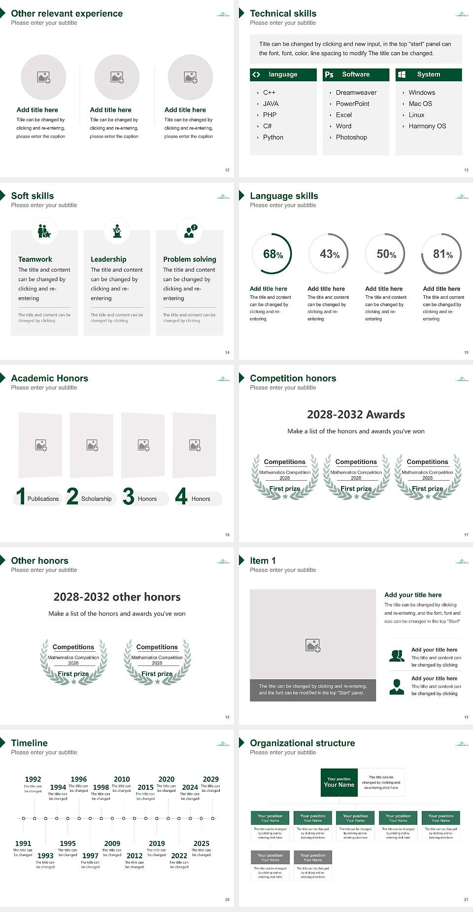 State University of New York at Morrisville Resume PPT Template4:3 ratio PPT effect preview image3