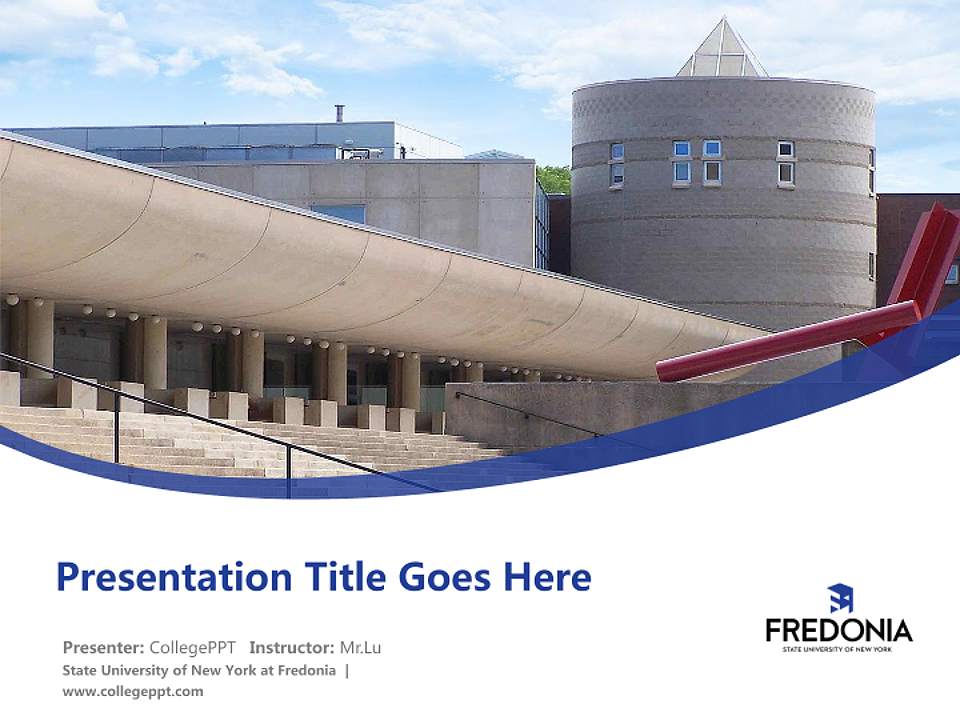 State University of New York at Fredonia Course/Courseware Creation PPT Template4:3 ratio PPT effect preview image5