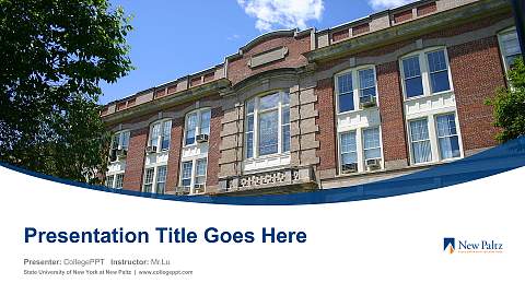 State University of New York at New Paltz Course/Courseware Creation PPT Template