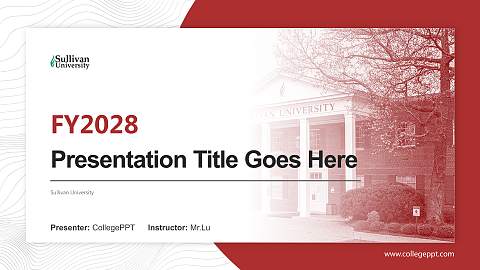 Sullivan University Academic Presentation/Research Findings Report PPT Template
