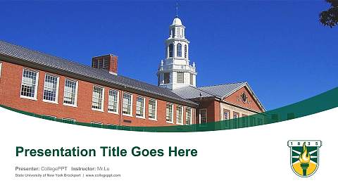 State University of New York Brockport Course/Courseware Creation PPT Template