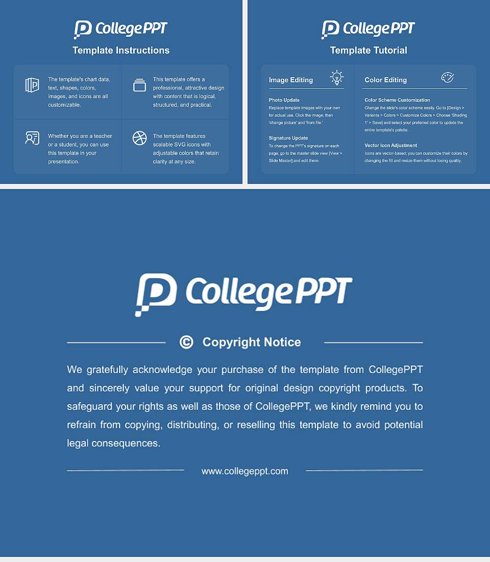Stratford University Course/Courseware Creation PPT Template4:3 ratio PPT effect preview image5