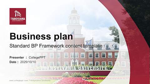 Transylvania University Competition/Entrepreneurship Contest PPT Template