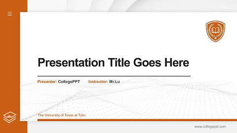 The University of Texas at Tyler Thesis Proposal/Graduation Defense PPT Template