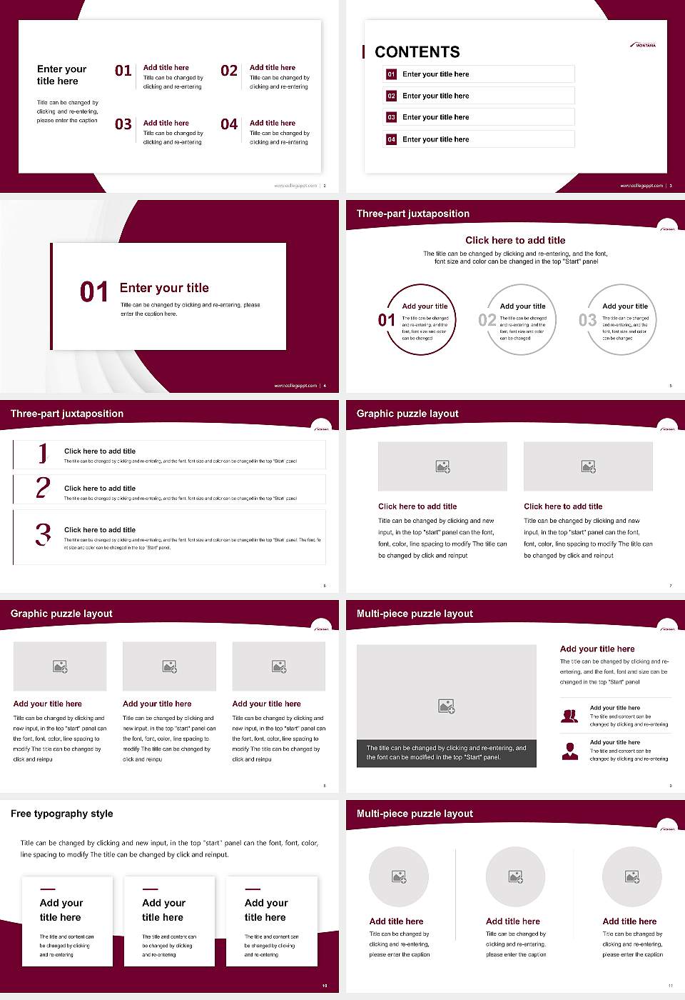 University of Montana Academic Presentation/Research Findings Report PPT Template16:9 ratio PPT effect preview image2