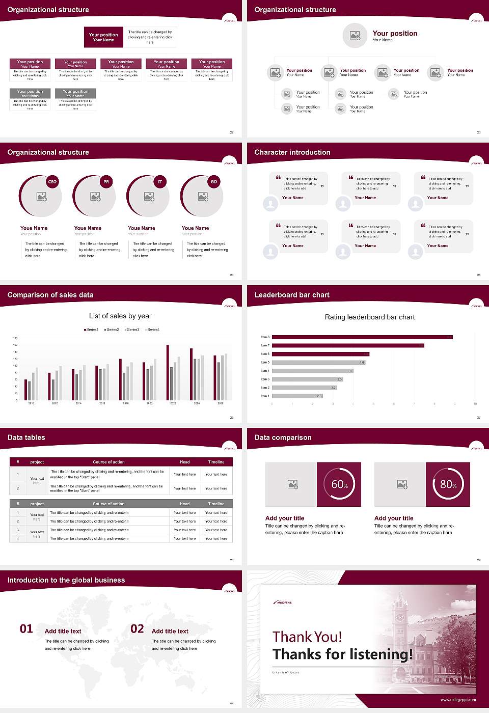University of Montana Academic Presentation/Research Findings Report PPT Template16:9 ratio PPT effect preview image4