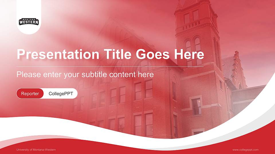 University of Montana-Western Lecture Sharing and Networking Event PPT Template16:9 ratio PPT effect preview image