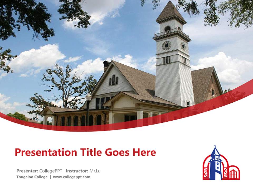 Tougaloo College Course/Courseware Creation PPT Template4:3 ratio PPT effect preview image5