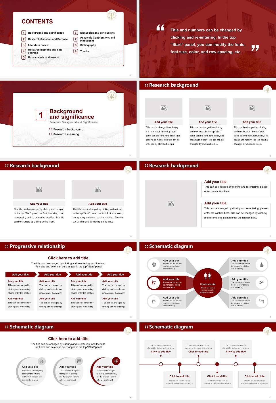 The Wright Institute Graduation Thesis Defense PPT Template16:9 ratio PPT effect preview image2