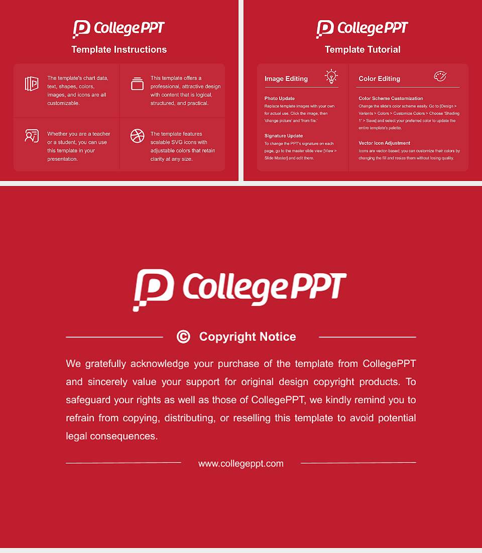 The School of Architecture Course/Courseware Creation PPT Template4:3 ratio PPT effect preview image5