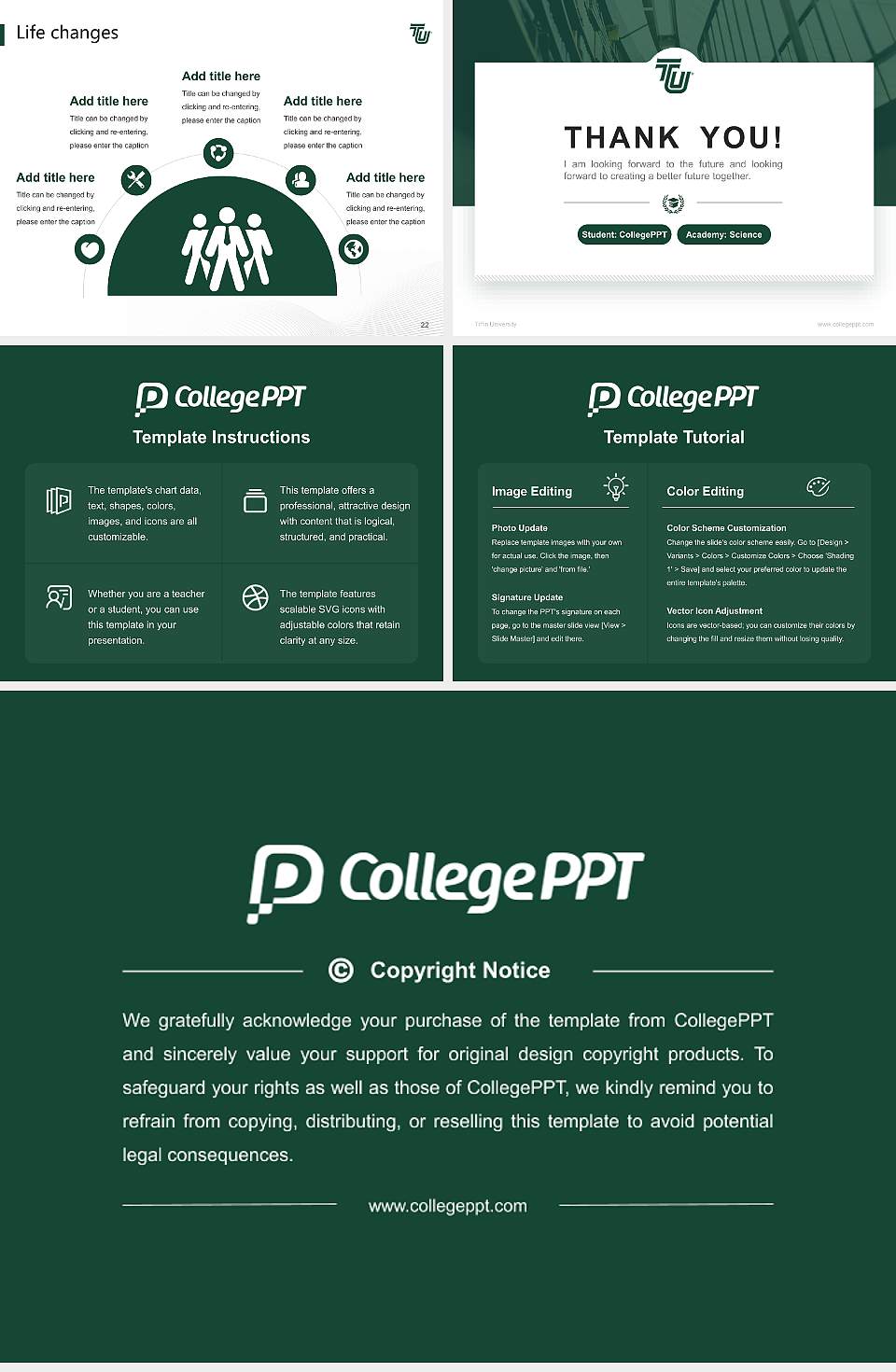 Tiffin University National Scholarship Defense PPT Template4:3 ratio PPT effect preview image4