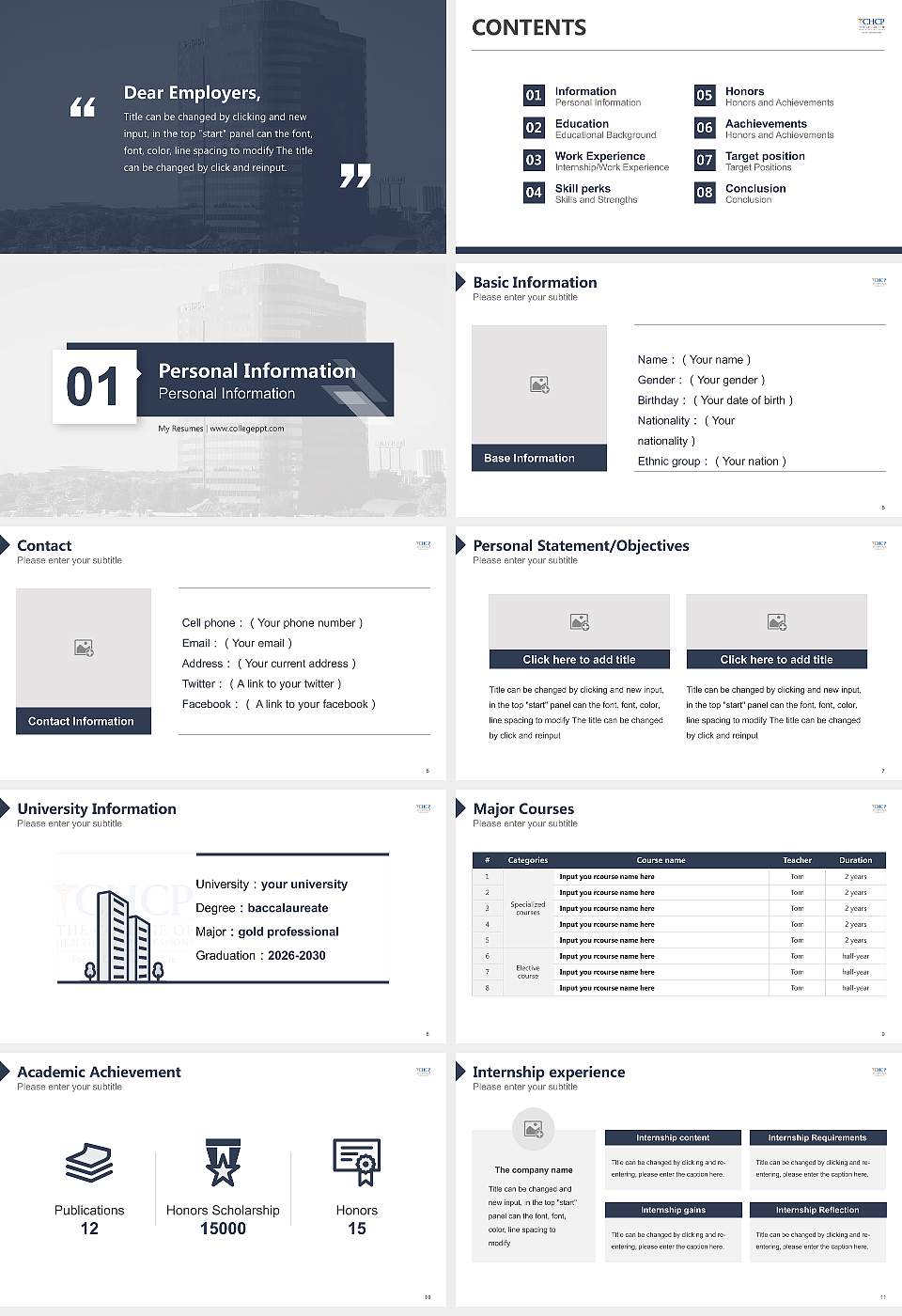 The College of Health Care Professions-Houston Southwest Resume PPT Template16:9 ratio PPT effect preview image2