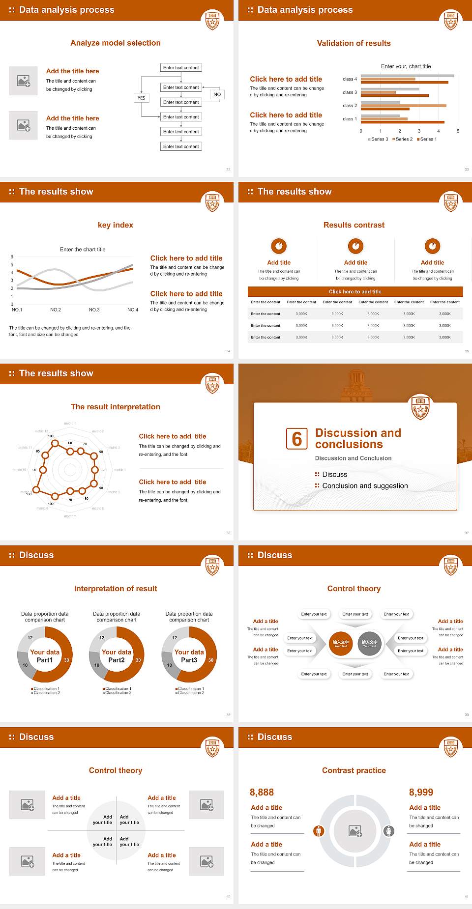 The University of Texas at Austin Graduation Thesis Defense PPT Template4:3 ratio PPT effect preview image5