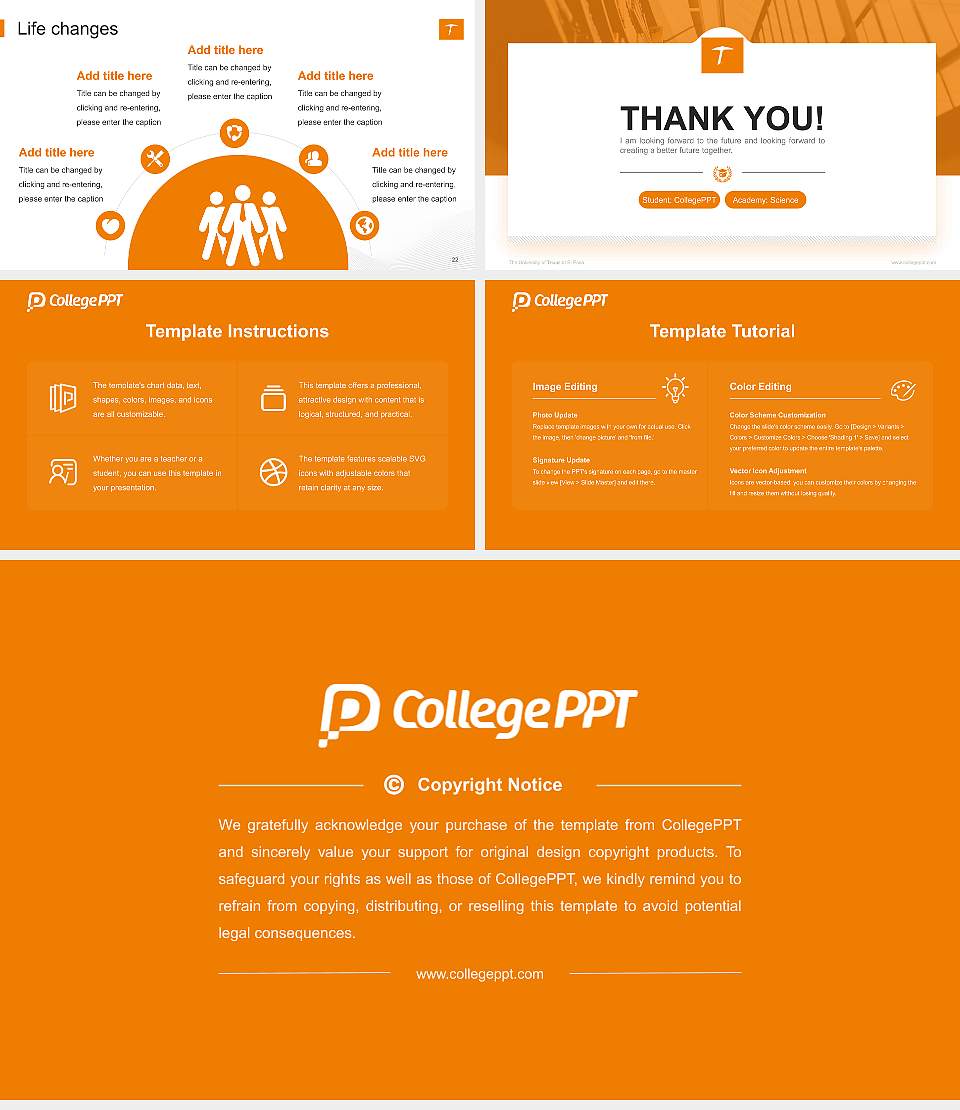 The University of Texas at El Paso National Scholarship Defense PPT Template16:9 ratio PPT effect preview image4
