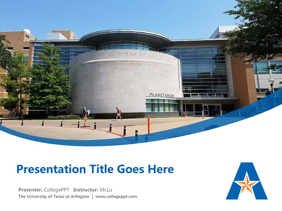 The University of Texas at Arlington Course/Courseware Creation PPT Template4:3 ratio PPT effect preview image5