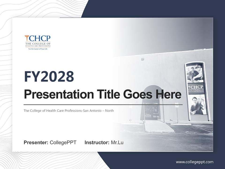 The College of Health Care Professions-San Antonio – North Academic Presentation/Research Findings Report PPT Template4:3 ratio PPT effect preview image5