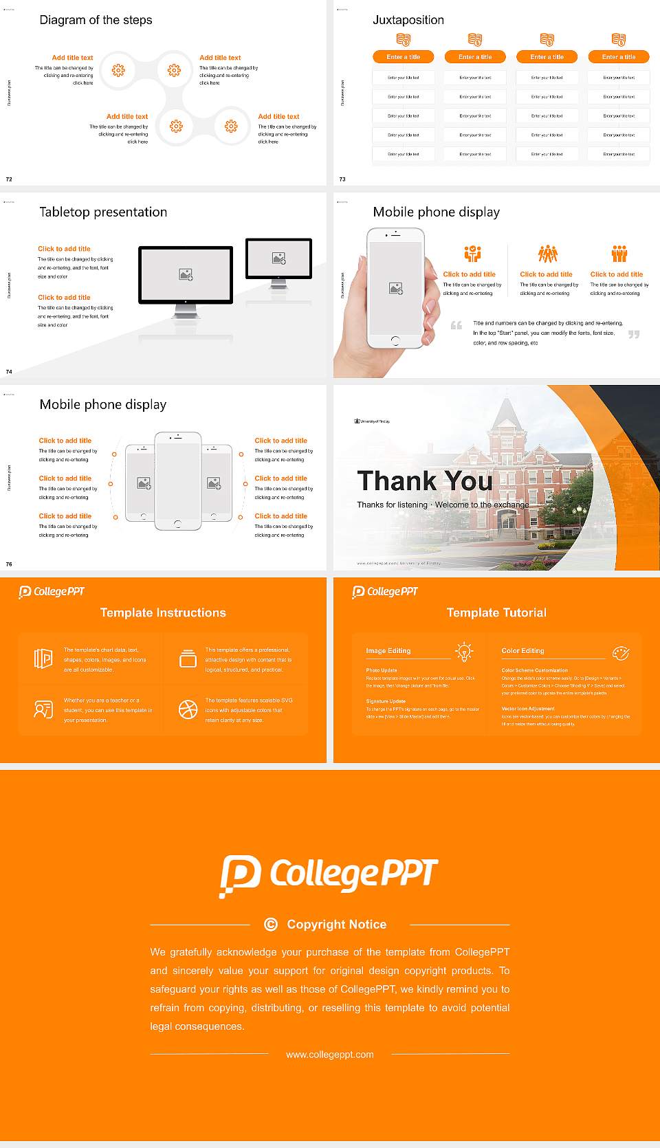 University of Findlay Competition/Entrepreneurship Contest PPT Template16:9 ratio PPT effect preview image9