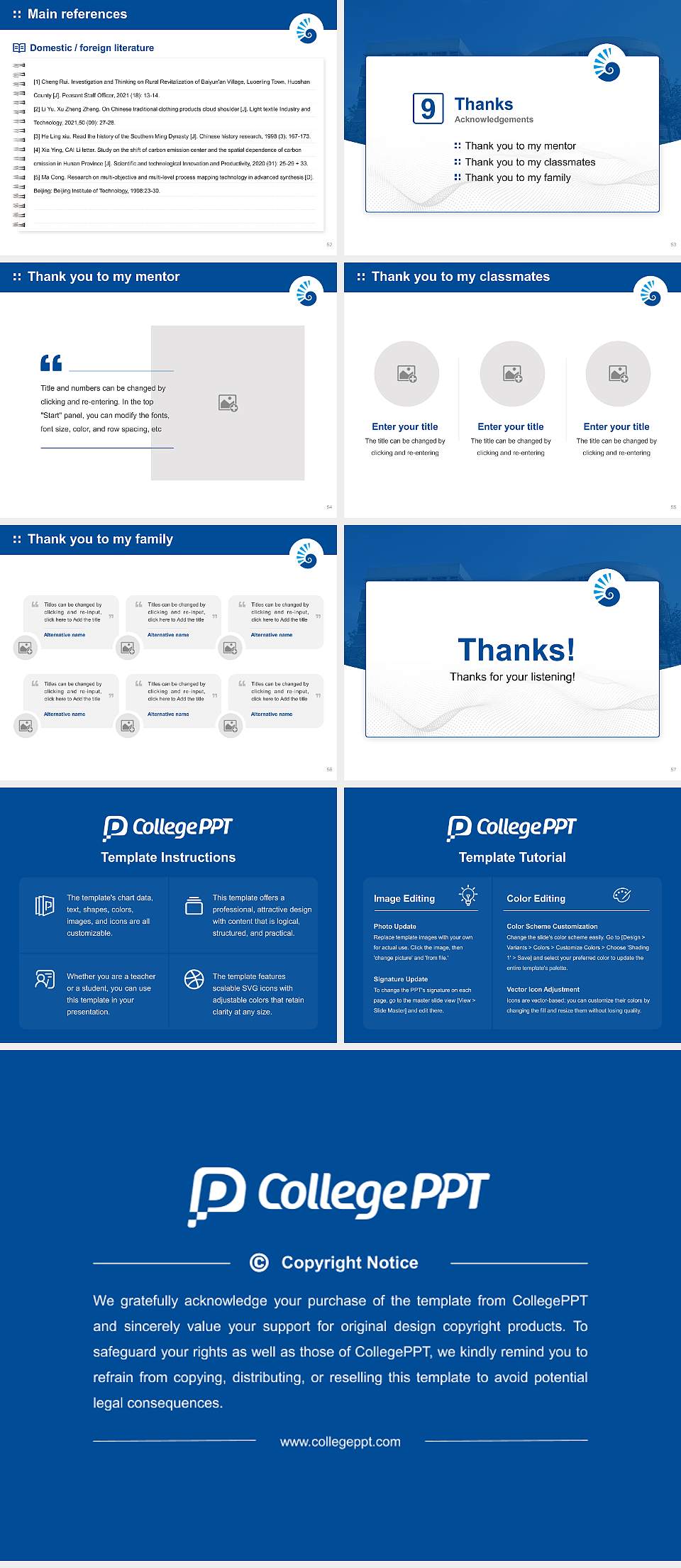 The University of West Florida Graduation Thesis Defense PPT Template4:3 ratio PPT effect preview image7